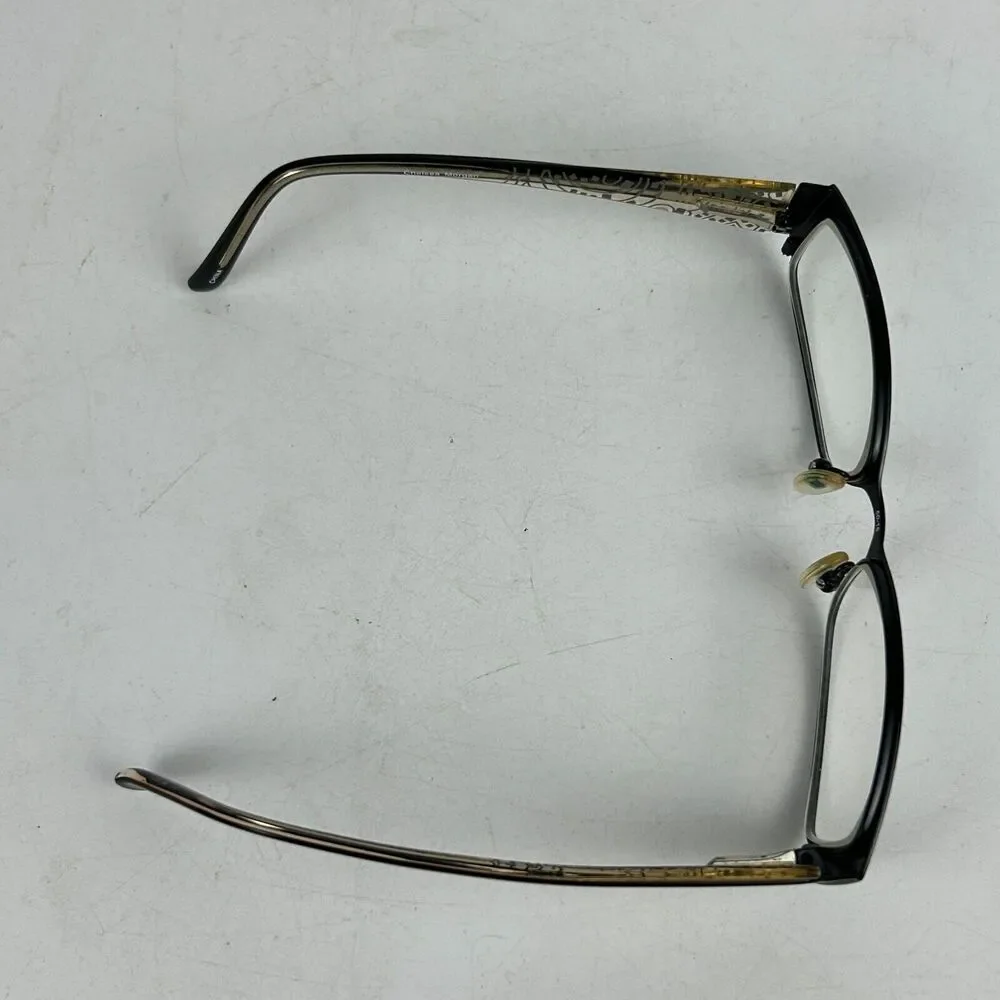 Chelsea Morgan CM 1010 BK Eyeglasses Womens Frames‎ Black Rectangular 50-16-135
